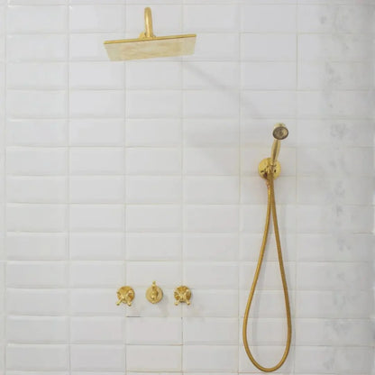 Brass Shower Fixtures – Dual Shower Head