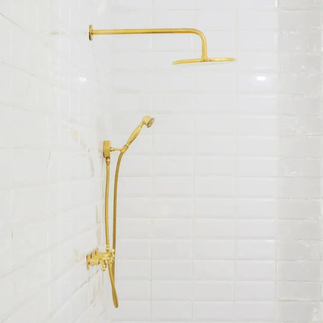 Brass Shower Fixtures – Dual Shower Head