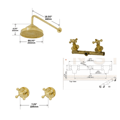 Brass Shower System – Brass Shower Set