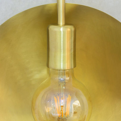 Brass Wall Light Fixture, Brushed Sconce Light, Wall Lamp, Indoor Light, Wall Dish Sconce Brass