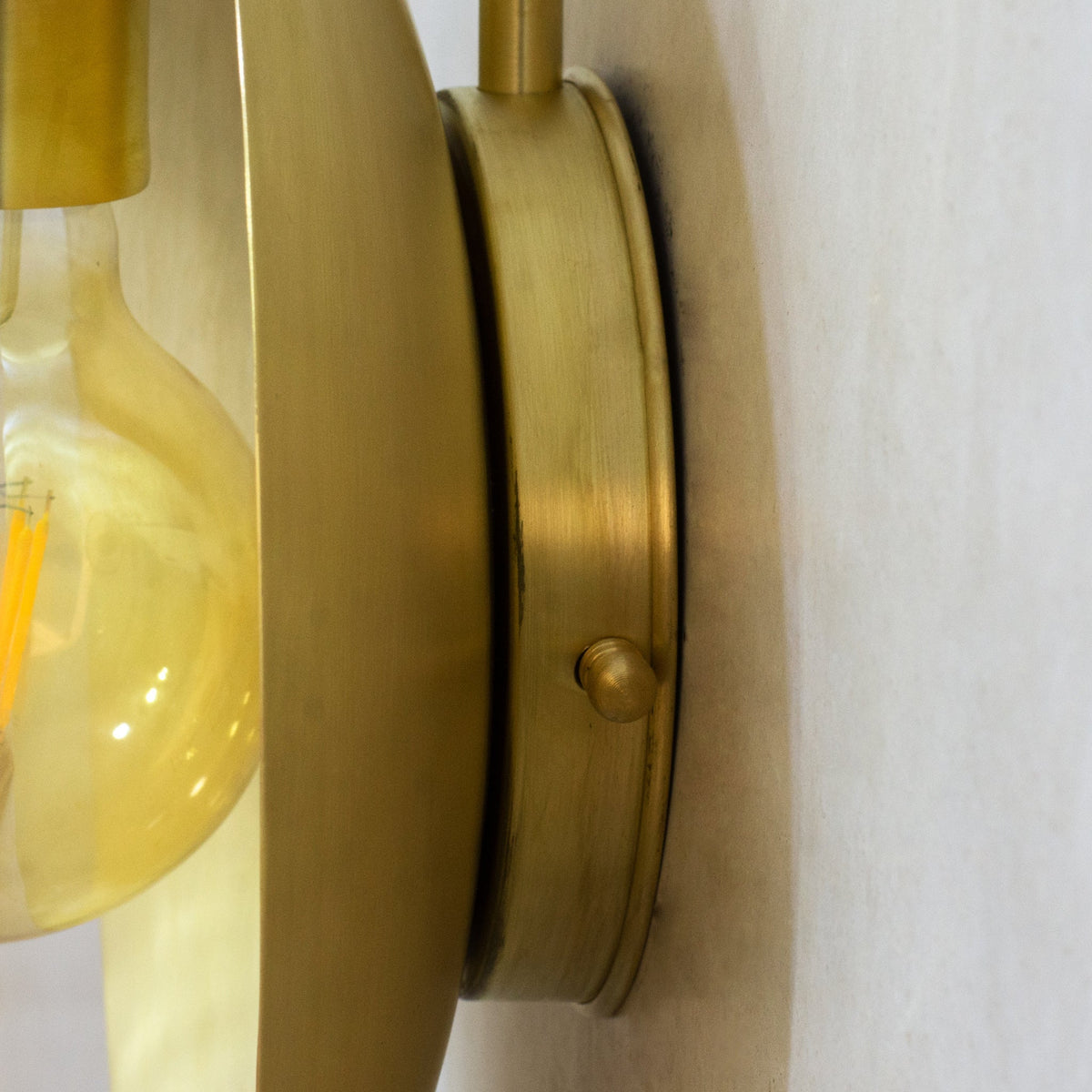 Brass Wall Light Fixture, Brushed Sconce Light, Wall Lamp, Indoor Light, Wall Dish Sconce Brass