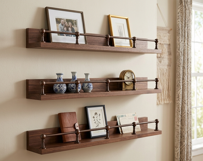 Noble Brass Dark Copper Gallery Rail