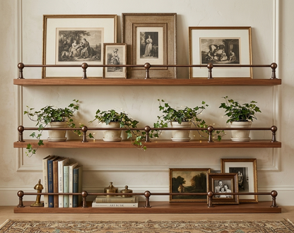 Noble Brass Dark Copper Gallery Rail