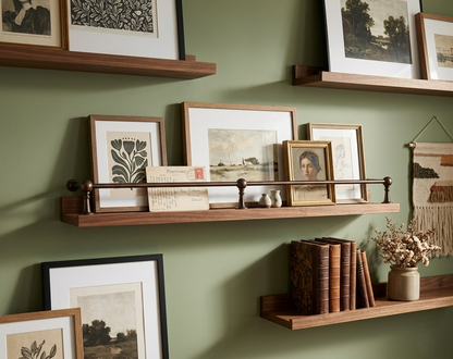 Noble Brass Dark Copper Gallery Rail