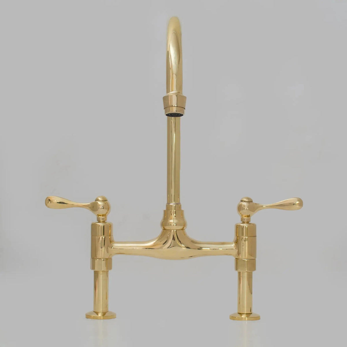 Bridgeford - Unlacquered Brass Kitchen Bridge Faucet