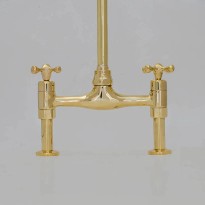 Bridgeford - Unlacquered Brass Kitchen Bridge Faucet