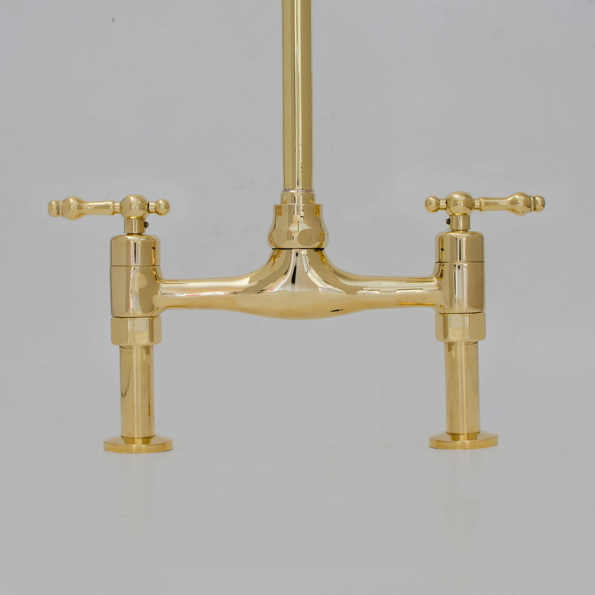 Bridgeford - Unlacquered Brass Kitchen Bridge Faucet