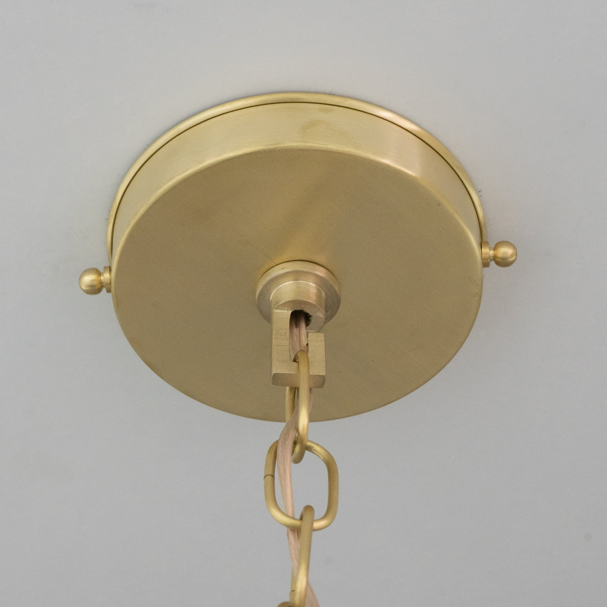Brushed Brass Cone Pendant Light - Sleek Modern Moroccan Task Lighting