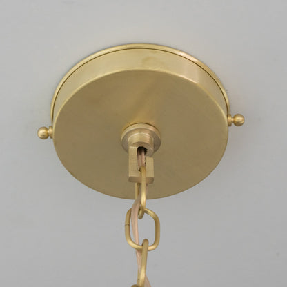 Brushed Brass Cone Pendant Light - Sleek Modern Moroccan Task Lighting