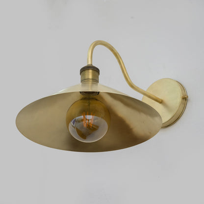 Brushed Brass Hallway Sconce, Wall Mount Lamp, Sconce Lighting Fixture