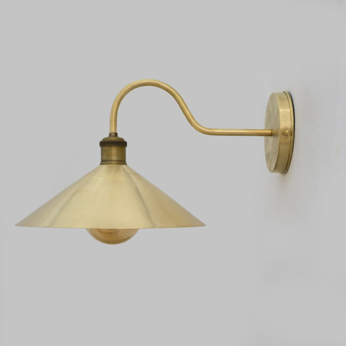 Brushed Brass Hallway Sconce, Wall Mount Lamp, Sconce Lighting Fixture