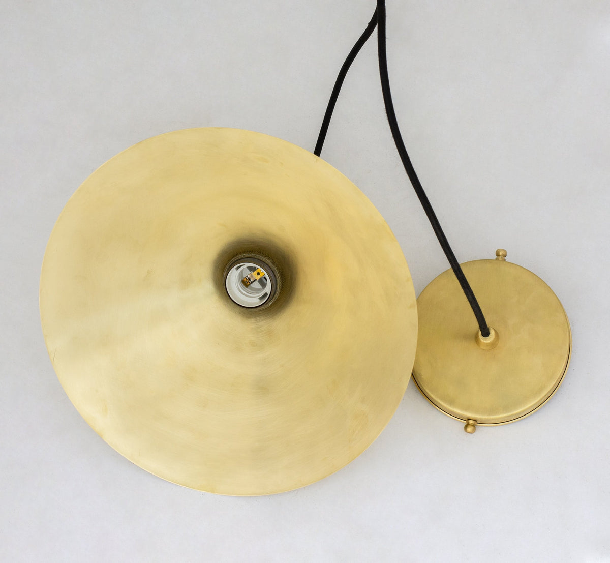 Brushed Brass Pendant Light Shade, Ceiling Mount Kitchen Island Lighting, Brass Hanging Lamp Dining Table