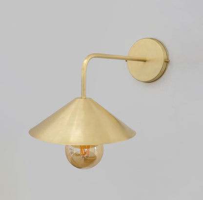 Brushed Brass Wall-Mounted Lamp, Entryway Wall Sconce Light