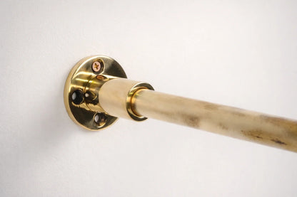 Solid Brass Inside Mount Cafe Curtain Rod