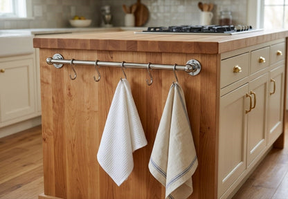 Polished Chrome Pot Rail - The Utensil Rail | Noble Brass