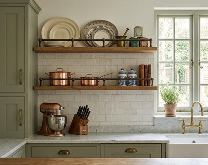 Noble Brass Dark Copper Gallery Rail