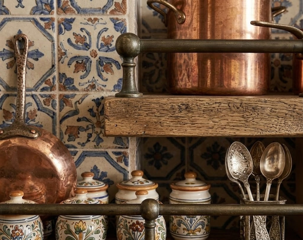 Noble Brass Dark Copper Gallery Rail