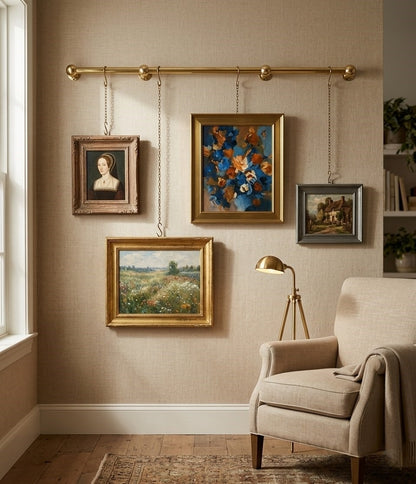 Brass Gallery Picture Rail System
