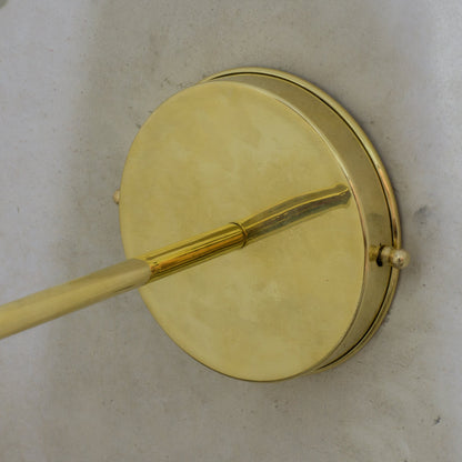 Handcrafted Brass Wall Sconce, Wall Light With Tissue Cover, Living Room Wall Light, Indoor Wall Lamp