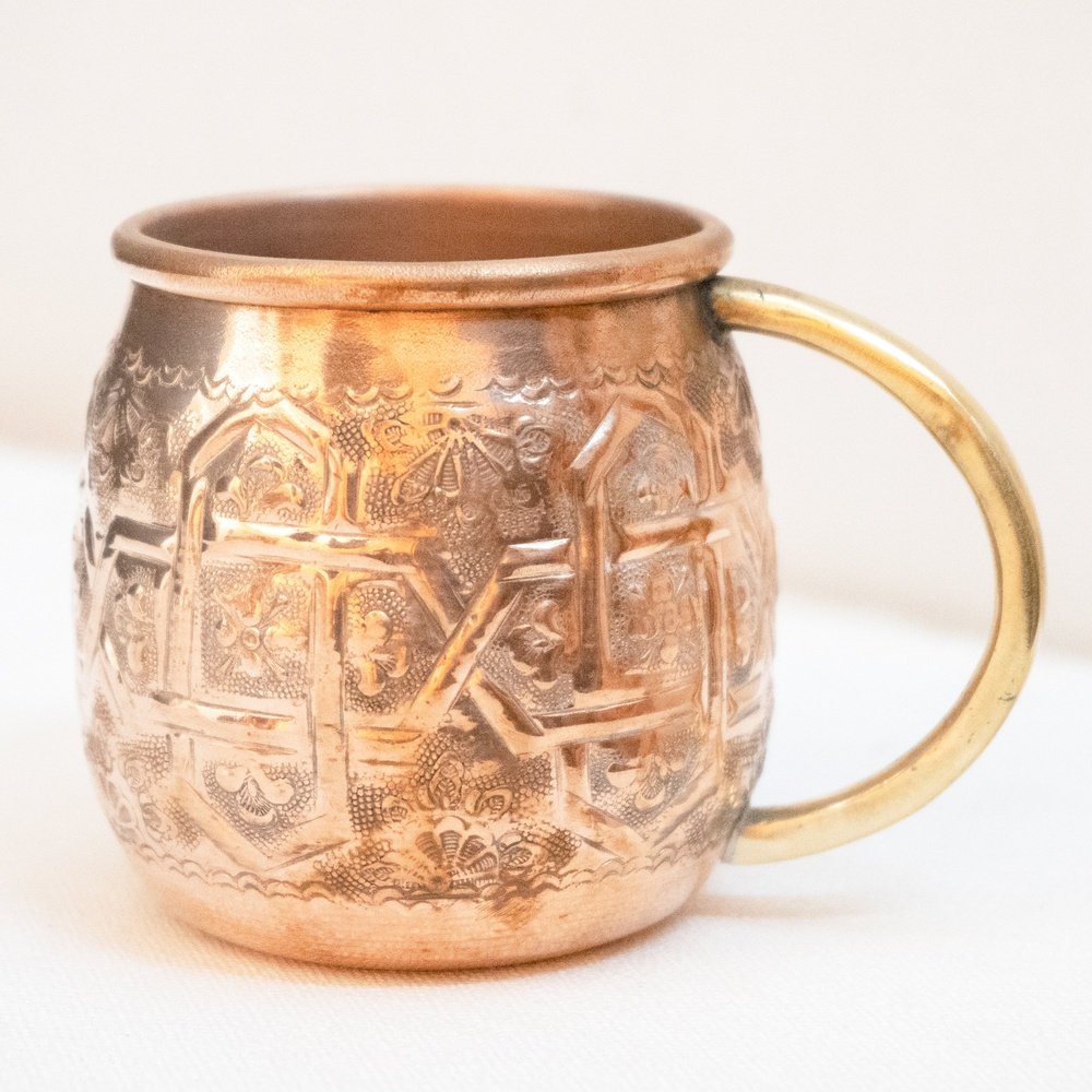 Handcrafted Pure Copper Personalized Mug