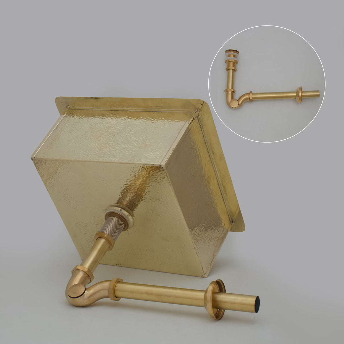Solid Unlacquered Brass Undermount Hammered Sink, Kitchen Bar Sink