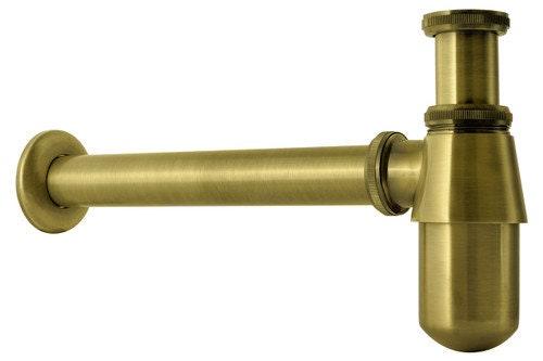 Unlacquered Brass Wall Mount Sink With Brass Mixer Faucet