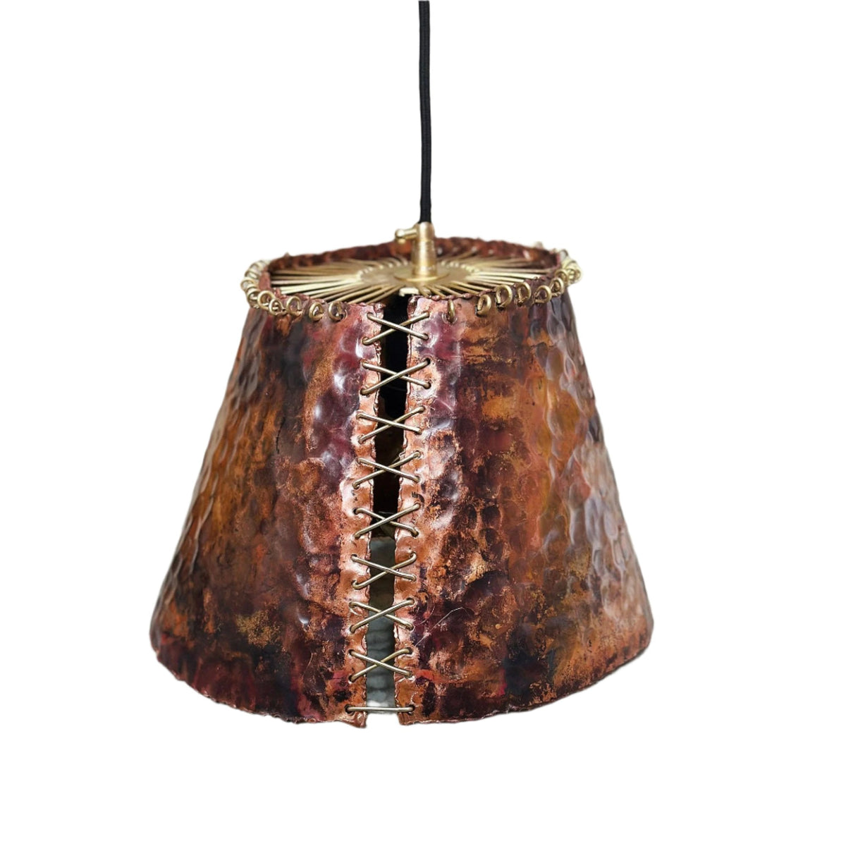 Handcrafted Copper Farmhouse Lighting.  Hanging Ceiling Light Perfect for Kitchen or Bathroom.