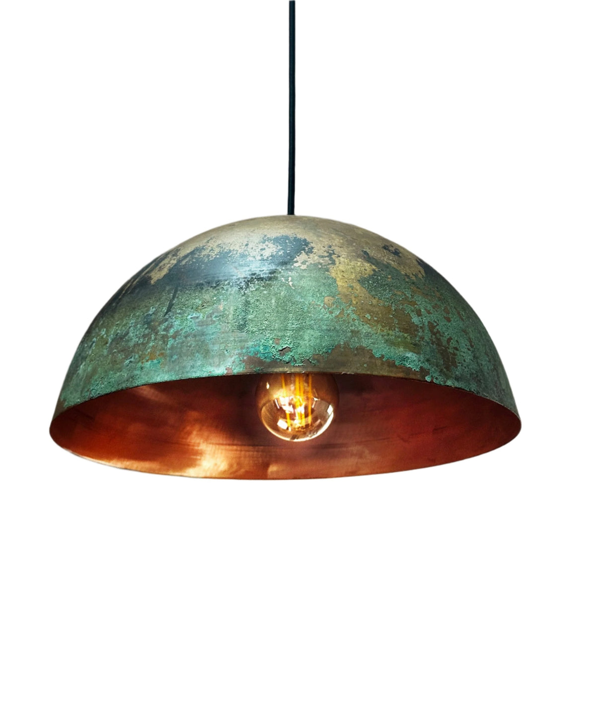 Handcrafted Copper Island Kitchen Lighting, Copper Dome Pendant Light Fixture