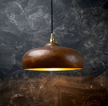 Rustic Copper Island Kitchen Lighting, Copper Pendant Light Fixture ,