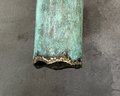 Green Patina Farmhouse Light Fixture, Copper Island Kitchen Lighting, Handcrafted Copper Pendant Light