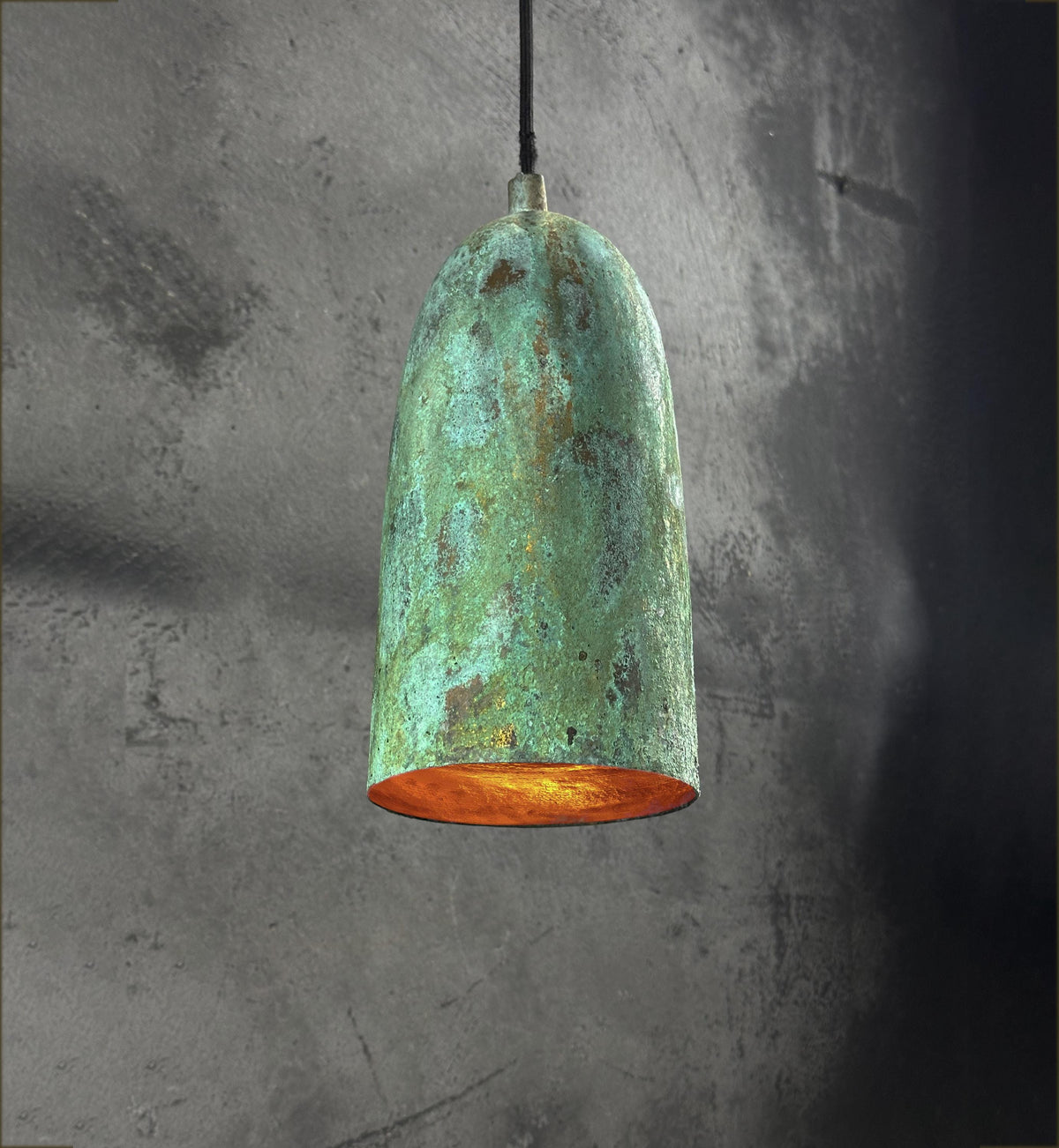 Vintage Farmhouse Pendant Lighting, Copper Pendant Light Kitchen, Rustic Oxidized Copper Hanging Light