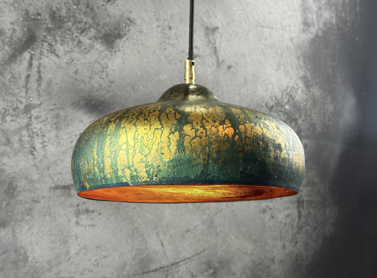 Copper Dome Pendant Light – Vintage Kitchen Island Lamp