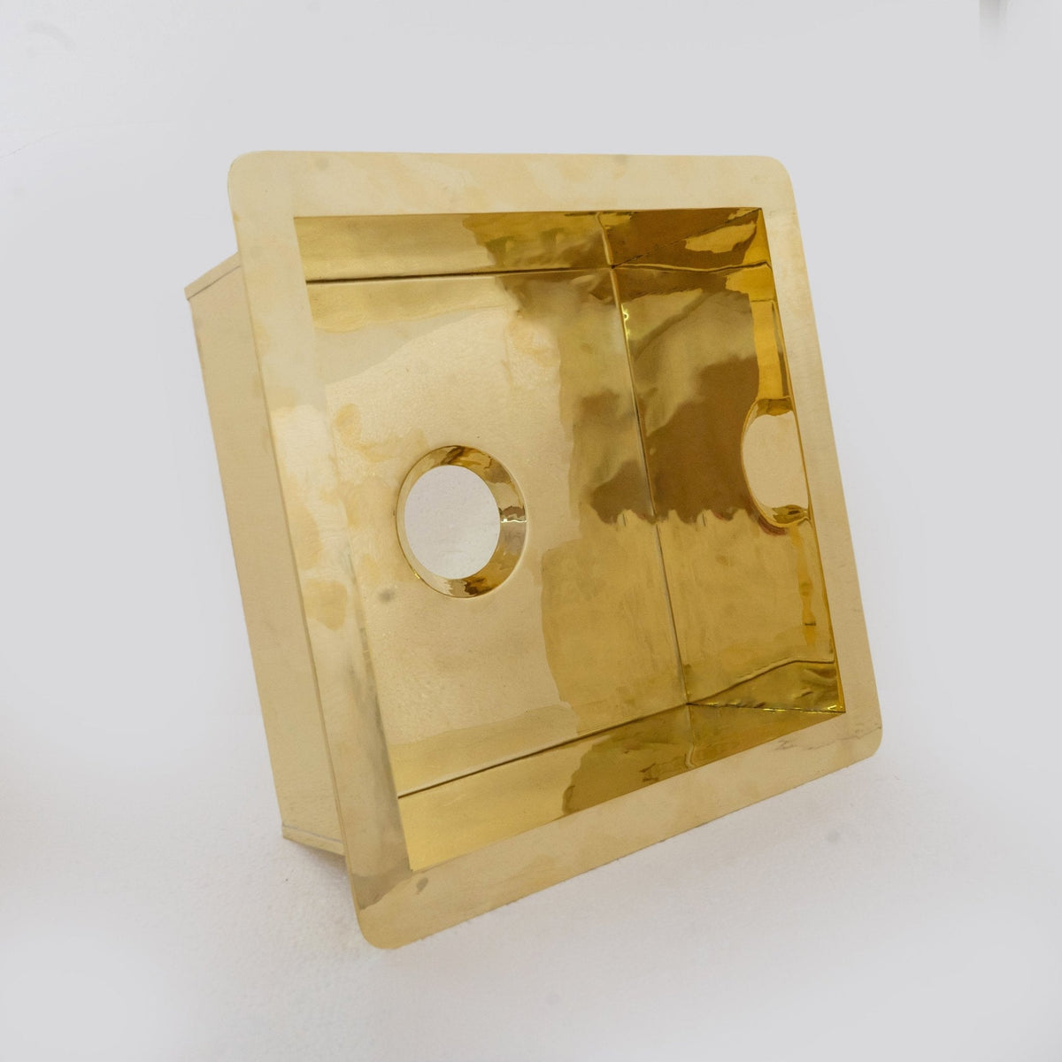 Handcrafted Polished Square Sink | Undermount Basin