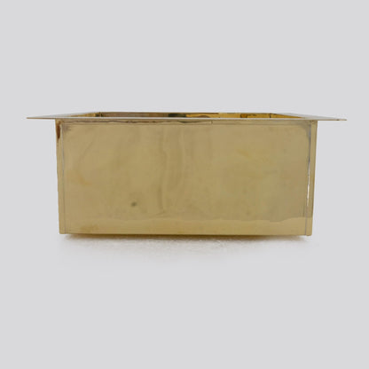 Handcrafted Polished Square Sink | Undermount Basin
