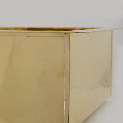 Handcrafted Polished Square Sink | Undermount Basin
