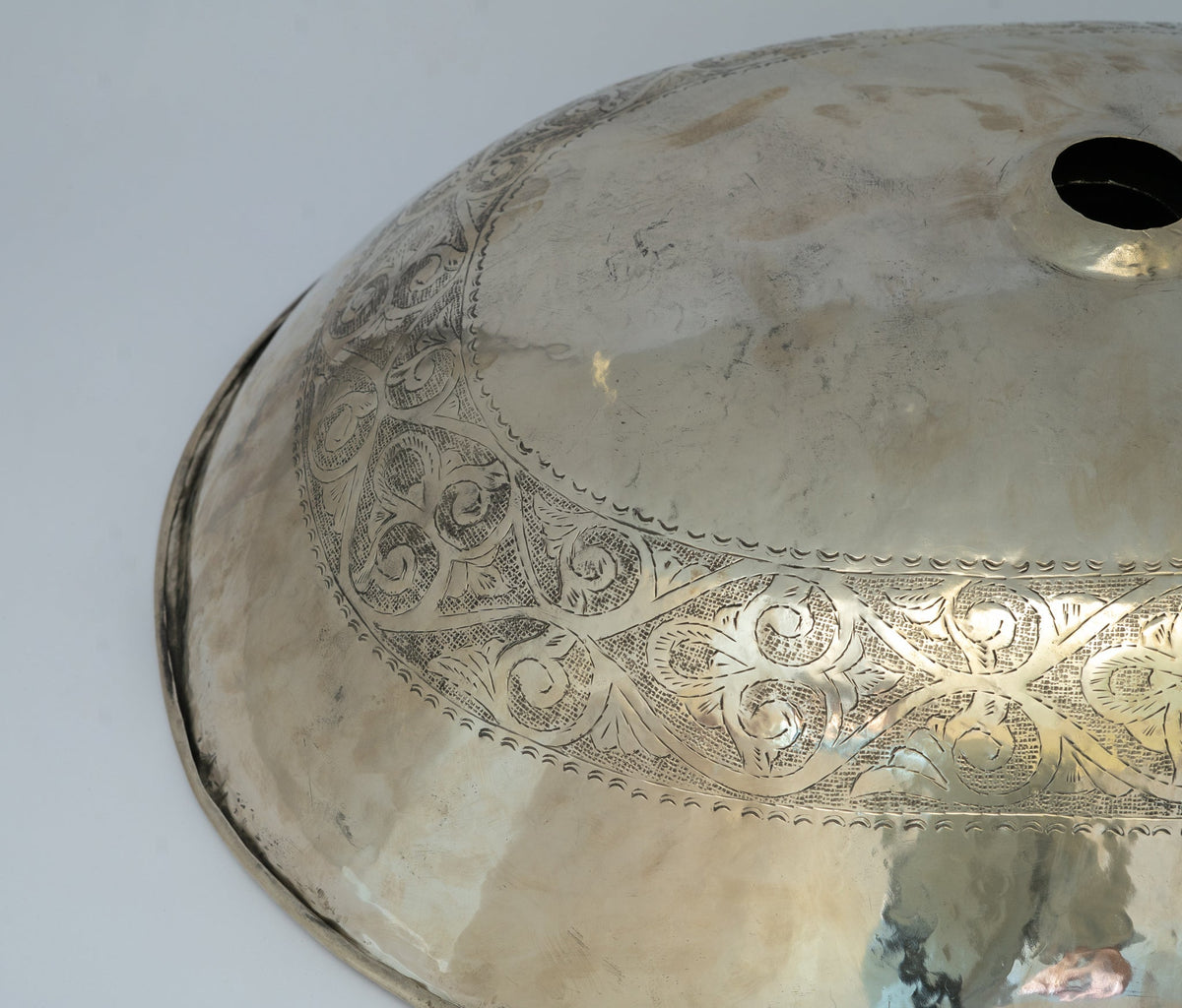 Oval Silver Bathroom Sink – German Silver Vessel Sink – Countertop Washbasin for Powder Room