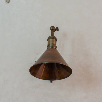 Handmade Brass Swing Arm Wall Sconce, Adjustable Copper Reading Lamp, Farmhouse Lighting