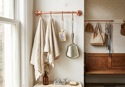 Light Copper Pot Rail - The Utensil Rail