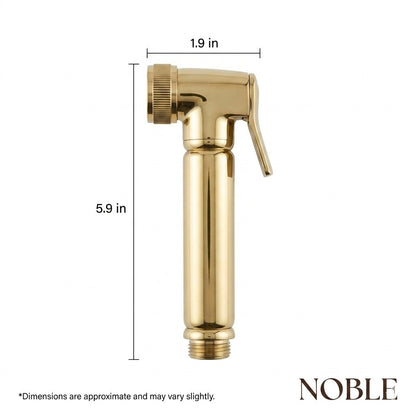 Solid Brass Bidet Spray Kit - Luxury Handheld Bathroom Diaper & Hand Bidet Sprayer Set
