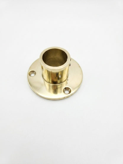 Solid Brass Clothes Rod & Wardrobe Rail System - Closet Organizer Tube & Flange Set