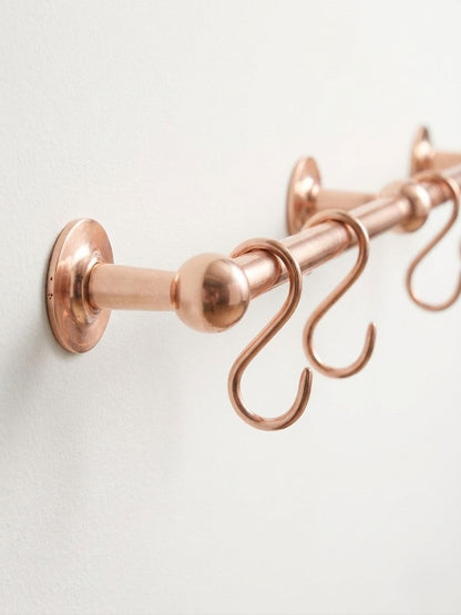 Light Copper Pot Rail - The Utensil Rail