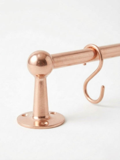 Light Copper Pot Rail - The Utensil Rail