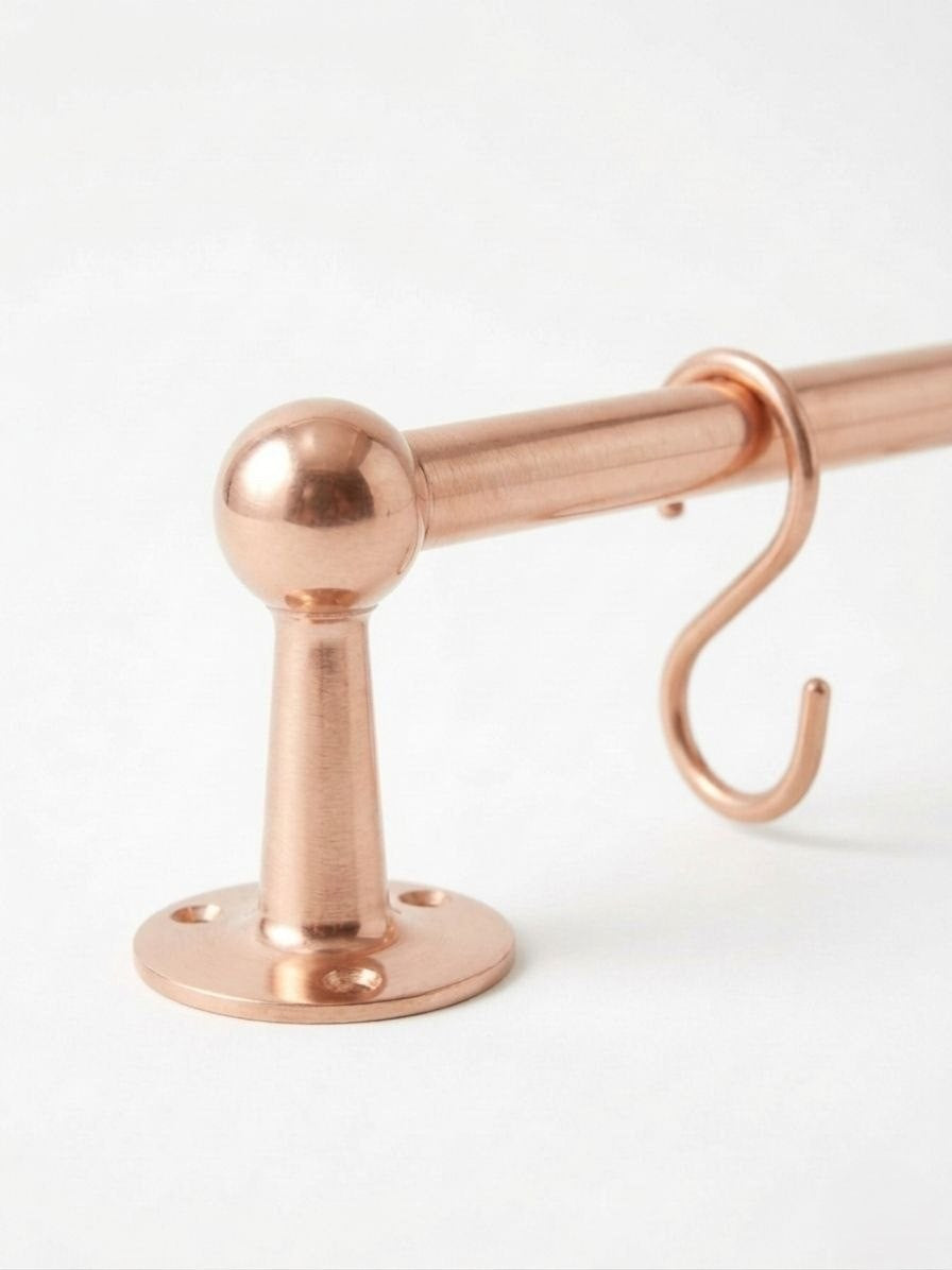 Light Copper Pot Rail - The Utensil Rail