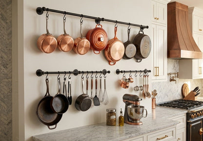Matte Black Pot Rail - The Utensil Rail
