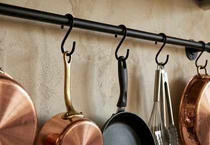 Matte Black Pot Rail - The Utensil Rail