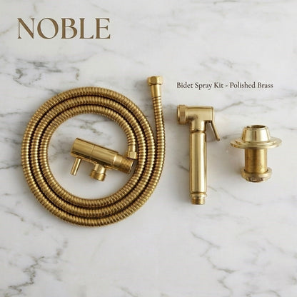 Solid Brass Bidet Spray Kit - Luxury Handheld Bathroom Diaper & Hand Bidet Sprayer Set