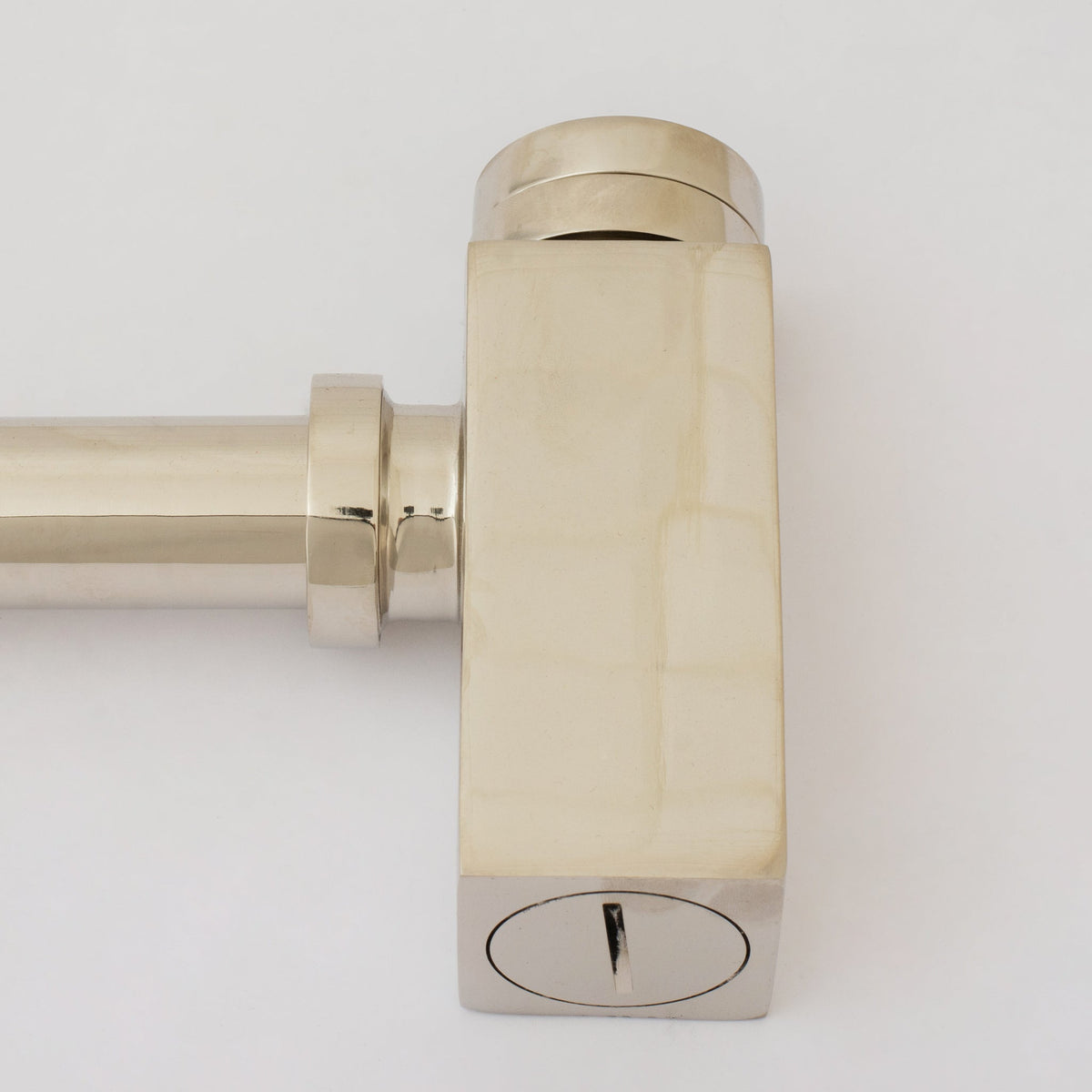 Polished Nickel P-trap, Nickel Water Trap, Bathroom Sink Drain Tailpiece, Drain Kit with Flange, Bathroom Sink Siphon