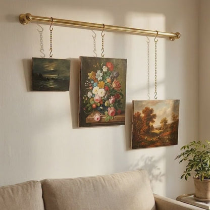 Brass Gallery Picture Rail System