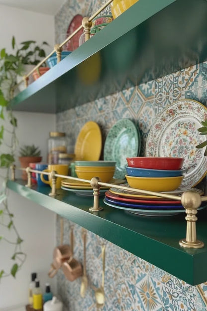 Solid Brass Gallery Rail – Handmade Cabinet & Shelf Brass Railings