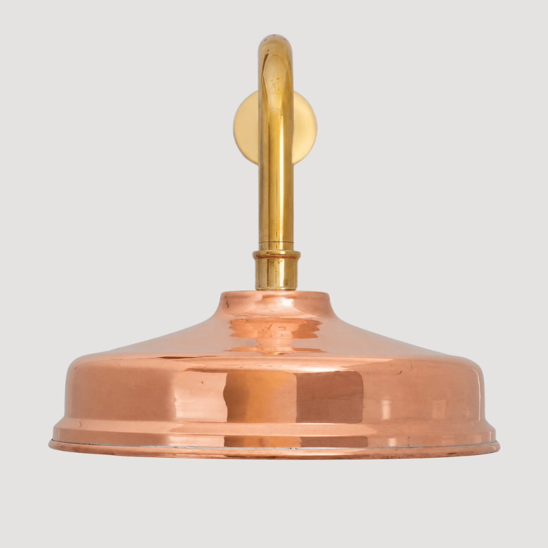 Unlacquered Copper Rain Shower Head | 12" Round